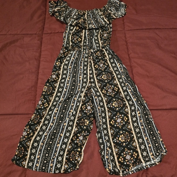 art class Other - Art Class Girl's Jumper Romper Abstract‎ Design Black & Orange Size 4/5 XS